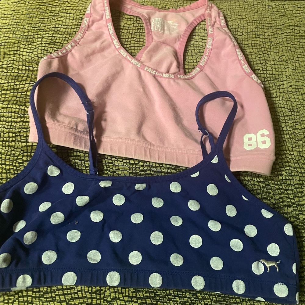 Victoria's Secret Pink Sports Bra Bundle, Size M and L.